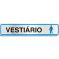S100BT-Placa Sinalize-Vestiário masculino