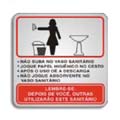 S120AI-Placa Sinalize-Procedimento de Sanitário Feminino