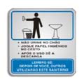 S120AJ-Placa Sinalize-Procedimento de Sanitário Masculino