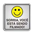 S120AQ-Placa Sinalize-Sorria você está sendo filmado