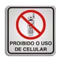 S120BA-Placa Sinalize-Proibido o uso de Celular