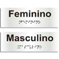 S120BE-Placa Sinalize-Feminino/Masculino (Braille)