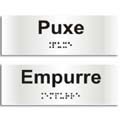 S120BF-Placa Sinalize-Puxe/Empurre (Braille)