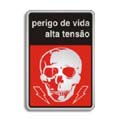 S150AE-Placa Sinalize-Perigo de vida alta tensão