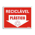 S220BK-Placa Sinalize-Lixo Reciclável Plástico