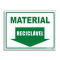 S220BL - Placa Sinalize-Material Reciclável