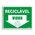 S220BP-Placa Sinalize-Lixo Reciclável Vidro