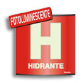 S500AS-Placa Sinalize-Hidrante fotoluminescente