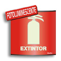 S500AT-Placa Sinalize-Extintor fotoluminescente