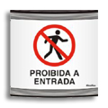 S600AM-Placa Sinalize-Poibida a entrada