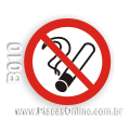 B010 - Placa Proibição: Proibido Fumar