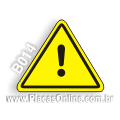 B014 - Placa Alerta: Alerta geral