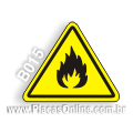 B015 - Placa Alerta: Risco de incêndio