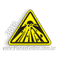 B016 - Placa Alerta: Risco de explosão