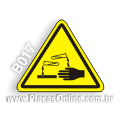 B017 - Placa Alerta: Risco de corrosão