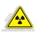 B019 - Placa Alerta: Risco de radiação