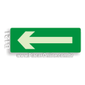 B121-Seta Rota de Saída para Rodapés (Fotoluminescente)