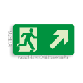 B136-Placa Rota  de Saída Subida à Direita (Fotoluminescente)