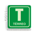 C001-Placa Térreo (Fotoluminescente)