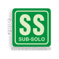 C002-Placa Sub-solo (Fotoluminescente)