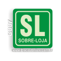 C007-Placa Sobreloja (Fotoluminescente)