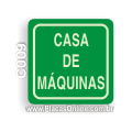 C009-Placa Casa de Máquinas (Fotoluminescente)