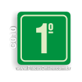 C010-Placa 1o. Andar (Fotoluminescente)