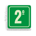 C011-Placa 2o. Andar (Fotoluminescente)