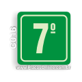 C016-Placa 7o. Andar (Fotoluminescente)