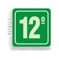 C021-Placa 12o. Andar (Fotoluminescente)