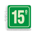 C024-Placa 15o. Andar (Fotoluminescente)