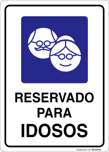 C414-Placa “Estacionamento Reservado para Idosos”