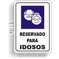 C414-Placa “Estacionamento Reservado para Idosos”