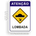 C519 - Placa Atenção lombada