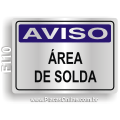 F110 - Placa AVISO: Área de solda