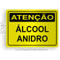 F308 - Placa ATENÇÃO: Álcool anidro