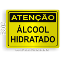 F309 - Placa ATENÇÃO: Álcool hidratado