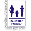 H212-Placa Sanitário Familiar