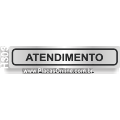 H303 - Placa para Identificação de Setores: Atendimento