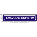 H304-Placa para Identificação de Setores: Sala de Espera