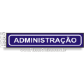 H305-Placa para Identificação de Setores: Administração