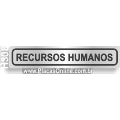 H308 - Placa para Identificação de Setores: Recursos humanos