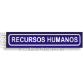 H308-Placa para Identificação de Setores: Recursos humanos