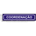 H309-Placa para Identificação de Setores: Coordenação