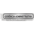H310 - Placa para Identificação de Setores: Gerência administrativa