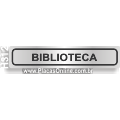H312 - Placa para Identificação de Setores: Biblioteca