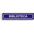 H312-Placa para Identificação de Setores: Biblioteca