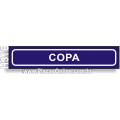 H316-Placa para Identificação de Setores: Copa