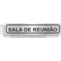 H317 - Placa para Identificação de Setores: Sala de reunião