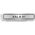 H320 - Placa para Identificação de Setores: Sala 01